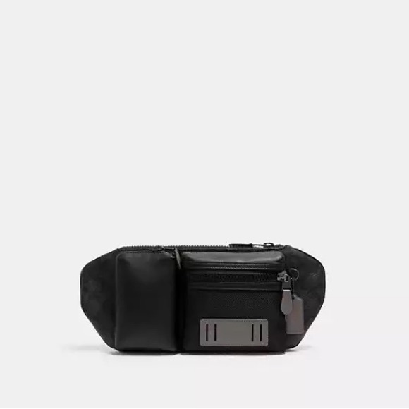 NWT Rare Coach Rider Belt Bag In Signature Canvas 5623 - Picture 3 of 16